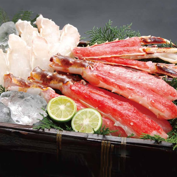 特大5Lたらばがにビードロ+肩肉ハーフ(鍋用・生冷)1kg×お得な2セット(No.25922)