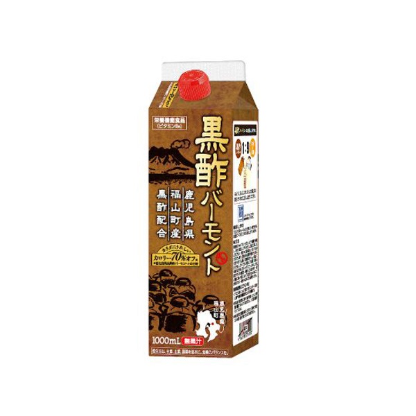 黒酢バーモント 低カロリータイプ （1,000mL)　2024熱中症・夏バテ防止応援セール(6本)