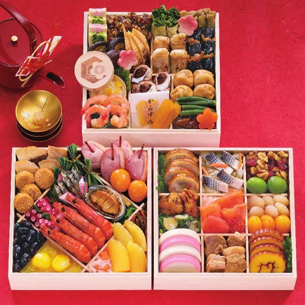 おせち 博多 日本料理 てら岡「宝楽」 三段重(49品) 4人前