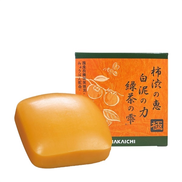 柿渋の恵 白泥の力 緑茶の雫 極 100g●1個▼柿渋石けん▲770491