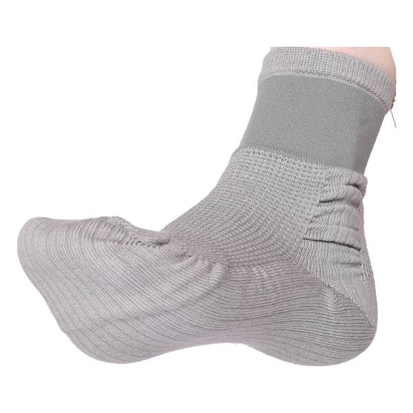 靴下 ウォーキングくつ下 ブラック 24.5～26cm 1足