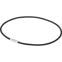 【管理医療機器】 磁気健康雑貨 RAKUWA磁気チタンネックレス ブラックシルバー 50cm