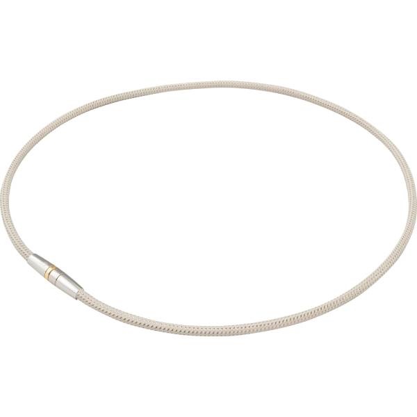 【管理医療機器】 磁気健康雑貨 RAKUWA磁気チタンネックレス シャンパンゴールド 50cm