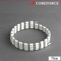 磁気健康雑貨 コアフォースループ ホワイト SUS 70cm