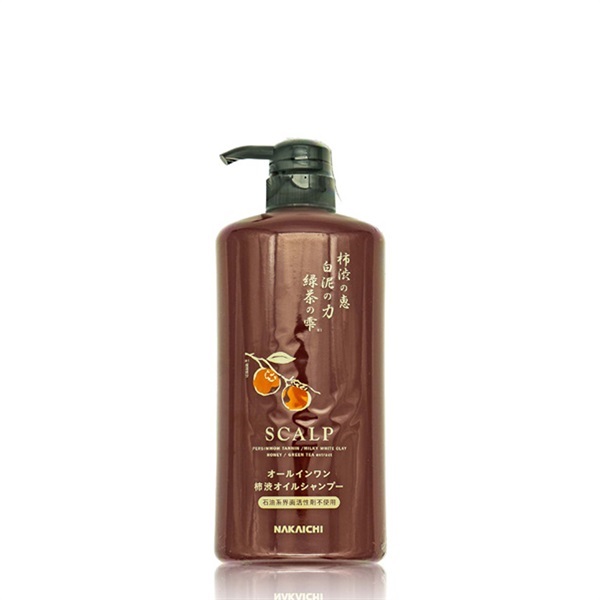 オールインワン 柿渋オイルシャンプー 600mL○1個▽スカルプ