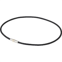 【管理医療機器】 磁気健康雑貨 RAKUWA磁気チタンネックレス ブラックシルバー 50cm