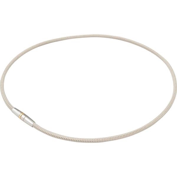 【管理医療機器】 磁気健康雑貨 RAKUWA磁気チタンネックレス シャンパンゴールド 50cm